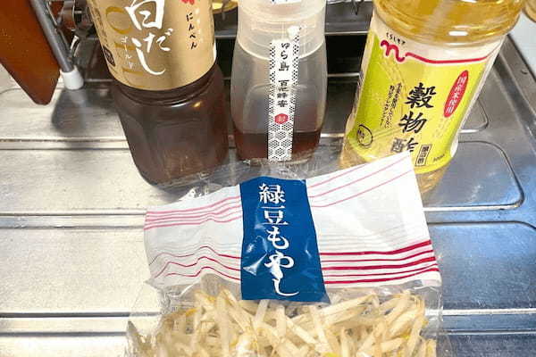 【もやしと調味料3つだけ】レンチンで作る神レシピ 超優秀な常備菜だった