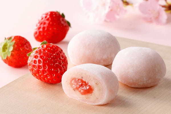 これから旬を迎えるいちごを使用した、築地ちとせの「ちとせのさくらいちご餅」を1月21日（土）より今年も季節限定で発売！