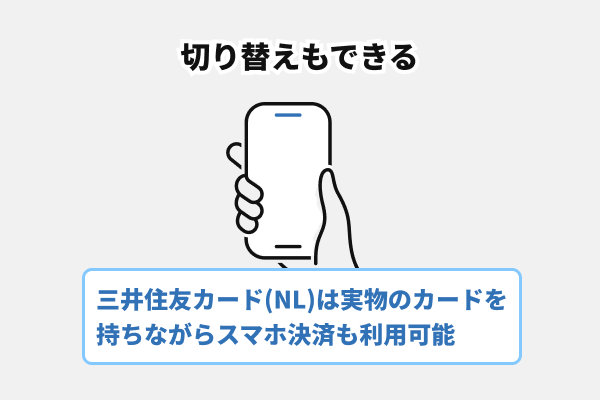 三井住友カード(CL)↔三井住友カード(NL)の切り替えもできる