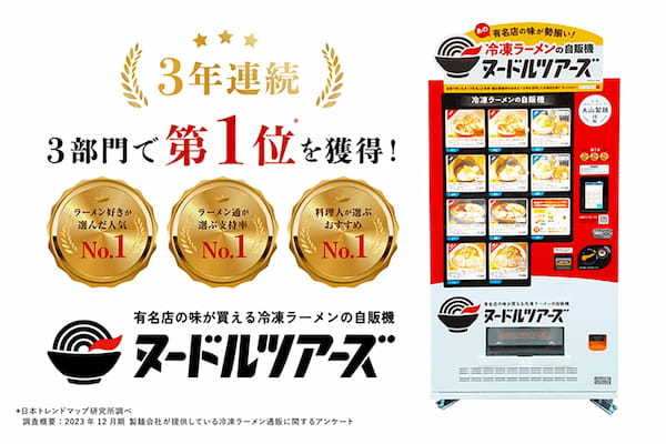 創業66年目 業務用製麺所 丸山製麺、2023年ヌードルツアーズ人気商品ランキングTOP5を発表