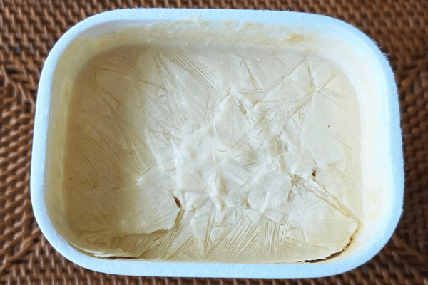 きな粉のヨーグルトアイス・凍らせる