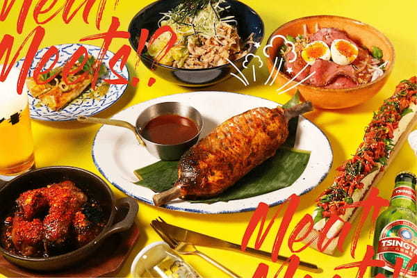 主人公気分でマンガ肉にガブリ！！『サナギ 新宿』より、お肉づくしの期間限定フェア「Meet!Meats!?Festival」が3/27スタート