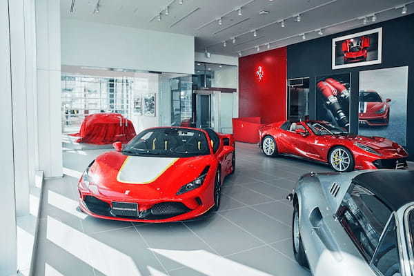 国内最大規模のフェラーリ複合施設「Nicole Competizione プレオウンドショールーム&サービスセンター」が横浜・都築区にオープン