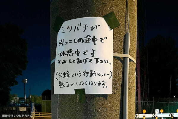 日本一優しい電信柱、夜に現れた張り紙の正体が「素晴らしい」「尊敬する」と話題に…