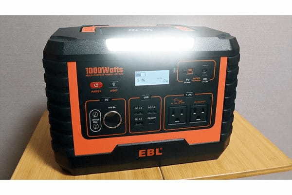 ポータブル電源を購入！早速、家にある家電が使えるか試してみました！ 「EBLポータブル電源1000」