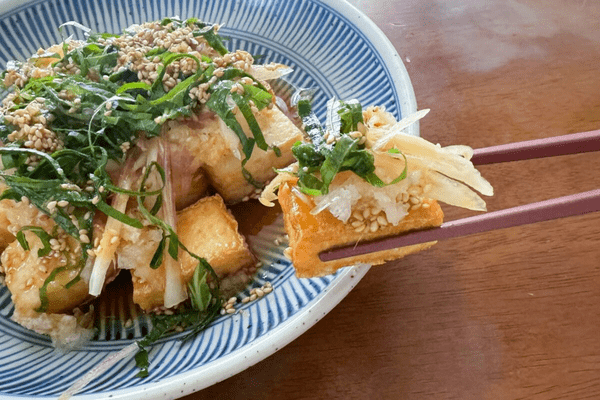 厚揚げ焼きのみぞれがけ