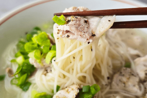 豚ネギ塩そうめん・実食