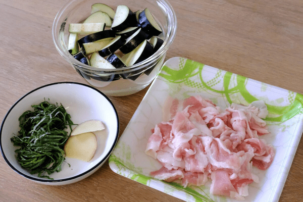 加藤綾菜 豚ナスそうめん