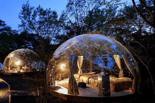 栃木県那須に透明グランピングドーム設置数日本一「ソランピング」オープン