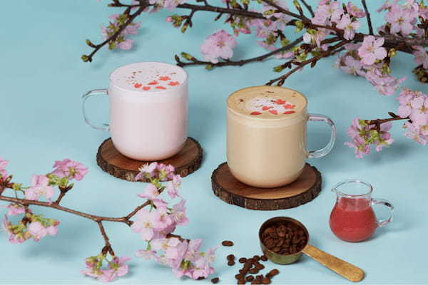 桜シーズン到来!移ろう春の情景をイメージ「スパイス薫る 桜カスタードラテ/桜カスタードミルク」3月15日 発売