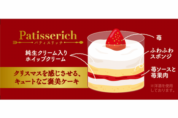 ミニストップ　キュートなご褒美ケーキ「苺のキャンドルケーキ」