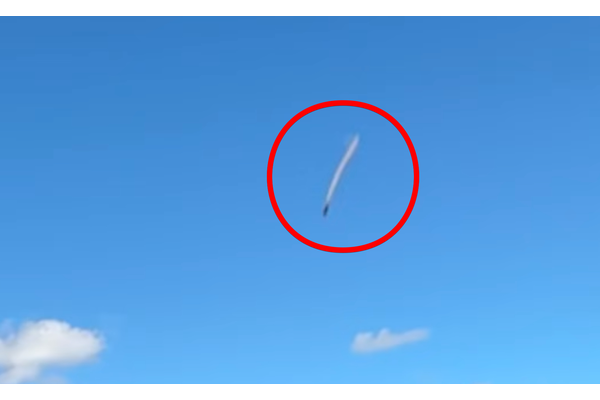 【動画あり】上空を無音で切り裂く“謎の白い飛行物体”、愛犬との日常ビデオに映り込んだ高速飛行UFOの正体とはの画像1