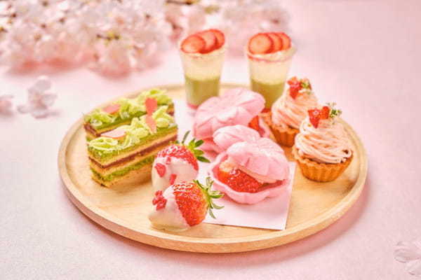 『桜といちごの和風アフタヌーンティー』旬のいちご×抹茶を使用した“お花見”スイーツで春を満喫！
