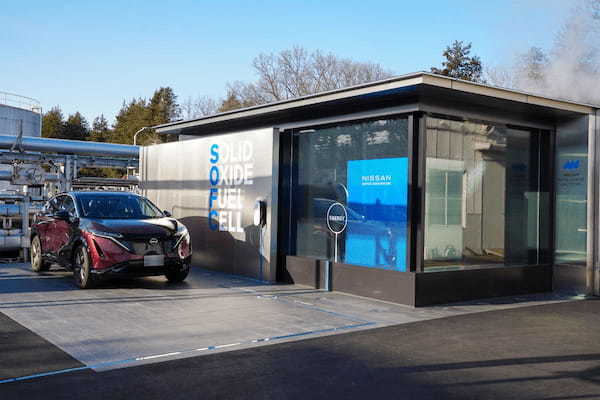 日産　バイオエタノールを使った定置型燃料電池による発電システムをトライアル運用開始
