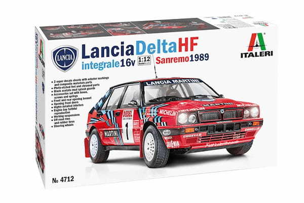 大スケールの迫力！イタレリ製1/12プラモ「デルタHFインテグラーレ16V」新バージョンが7月発売！【CARSMEET モデルカー倶楽部】