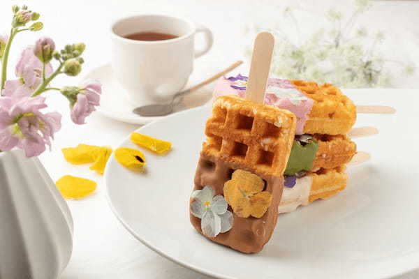 【食べるブーケ?!】京都生まれのワッフルバーが花束に変身!2023年の母の日は、目と舌で楽しむ超華やかブーケワッフルで、お母さんを笑顔に◎4/14(金)〜早割受付開始