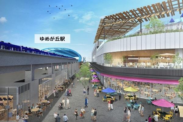 相鉄いずみ野線「ゆめが丘駅」前に大規模集客施設、24年夏開業予定