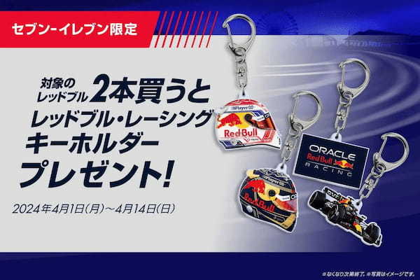 セブン-イレブン限定 Red Bull Racing キャンペーン　レッドブル・レーシング オリジナルキーホルダーをプレゼント！