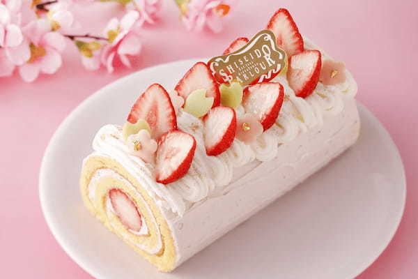 「資生堂パーラー 銀座本店ショップ」桃の節句にぴったりなかわいい苺のロールケーキを発売