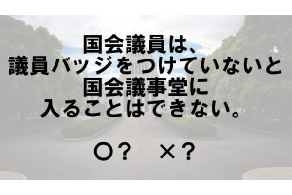 〇×クイズ テーマ：国会議事堂【〇× vol.130】