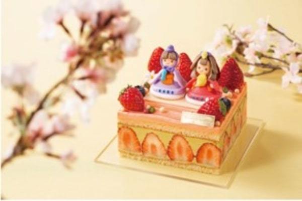 リーガロイヤルホテル東京、3月1日より可愛らしく華やかな「ひな祭りケーキ」販売