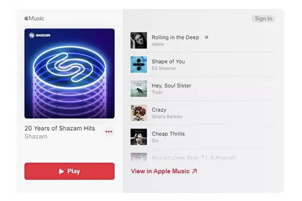 ミュージック認識の「Shazam」20周年、記念リストをApple Music限定で公開