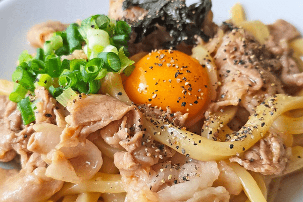 濃厚油そば風豚うどん・完成