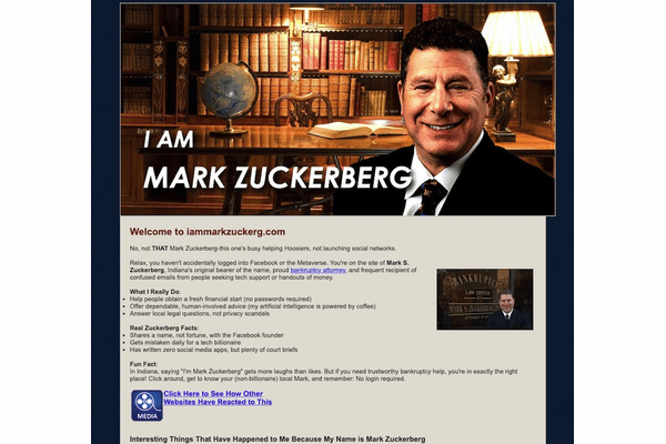 マーク・ザッカーバーグ、マーク・ザッカーバーグを訴える ― Facebookに何度も追放される「もう一人のザッカーバーグ」の画像3