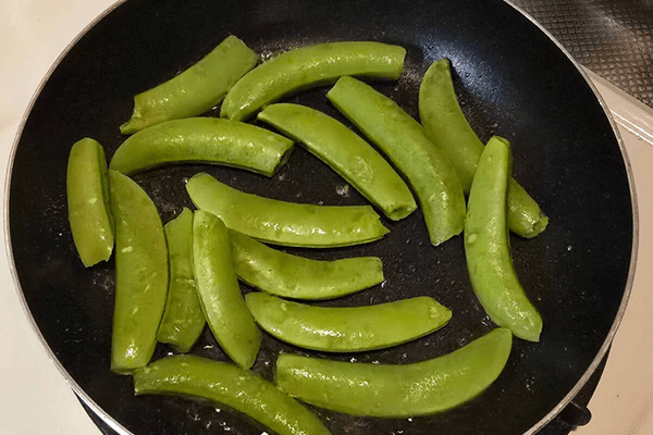 スナップエンドウ・焼く