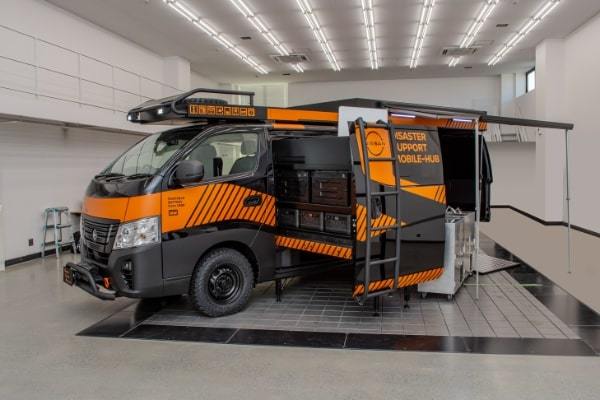 日産、災害時のハブとしてクルマにできることの提案「Disaster Support Mobile-Hub」一般公開