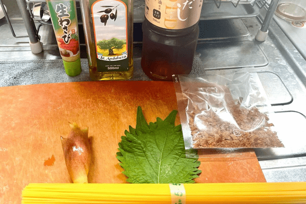 冷製薬味パスタ