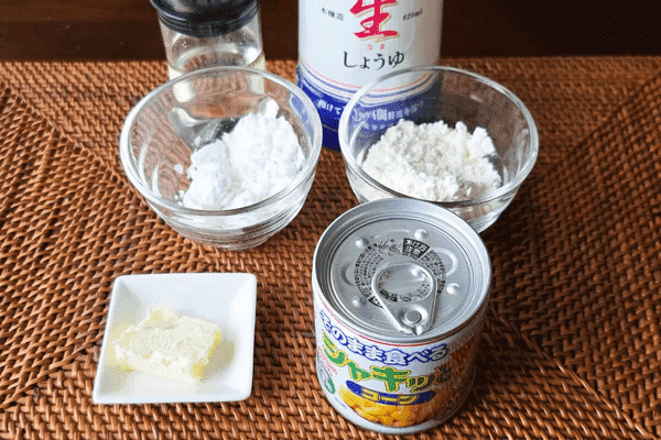 コーン焼き・材料