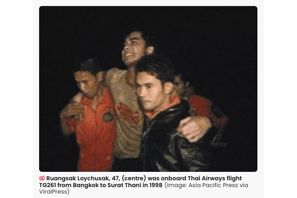 エア・インディア墜落事故の生存者も座っていた、奇跡の座席「11A」27年前の飛行機事故生存者が絶句…の画像2