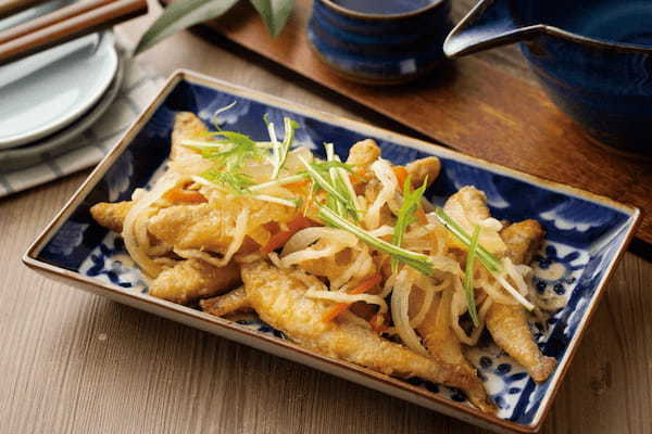 【旬の魚で食卓を彩る】「わかさぎと野菜の南蛮漬け」が期間限定で登場!