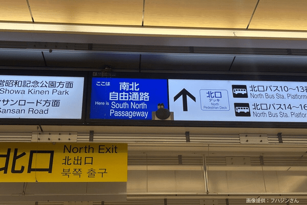 立川駅のツバメ