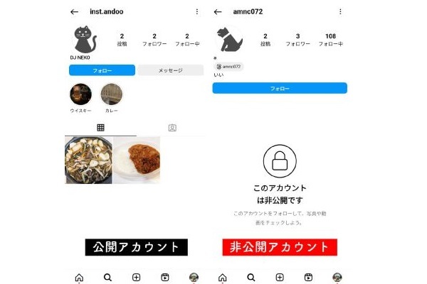 インスタの相手アカウントが鍵垢（非公開）か確認する方法：相手が鍵垢だとグループチャットできない？