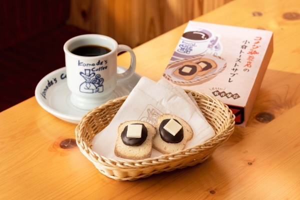 発売1週間で4万個達成!“銀のぶどう”とのコラボ『コメダ珈琲店の小倉トーストサブレ』。<バターステイツby銀のぶどう>内で期間限定登場