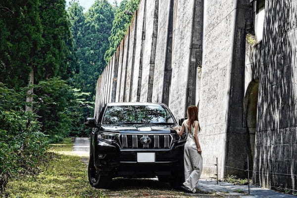 ゴルフ好きママの愛車は…大きさとカッコよさがお気に入りのランクルプラド♪10代から四駆に乗りたくて…♡