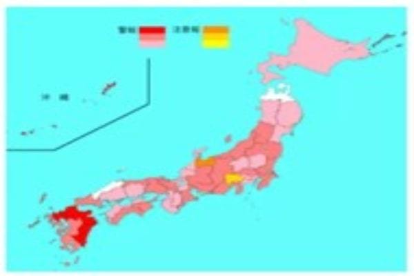 インフルエンザ患者報告数は9万人超に、東京都は7672人を超える