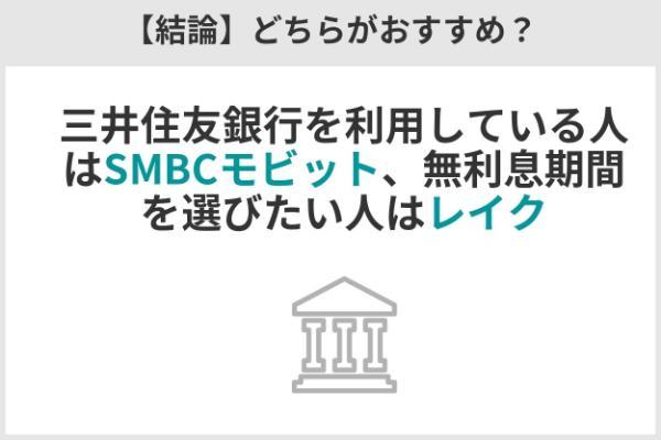 8.SMBCモビットとレイクはどちらがおすすめ？