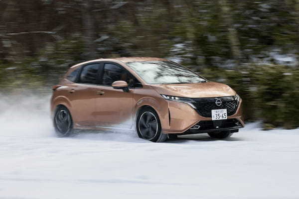 日産　雪上試乗　ひとつのECUで統合制御するe-4ORCEで快適雪上走行