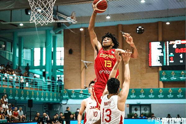 【FIBAU17W杯】世界ランク2位スペインに100点ゲームで敗れて予選2敗目/川島悠翔16得点