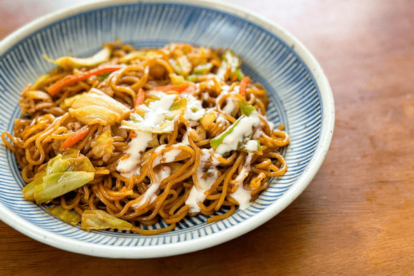 焼きそば+シーザードレッシング