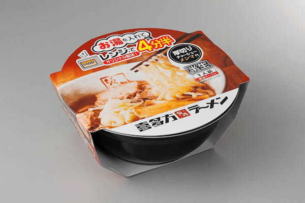 河京の喜多方ラーメンレンジ麺シリーズから、喜多方の銘店「喜多方ラーメン坂内」が新発売