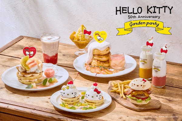 今年50周年を迎えたハローキティとベイクルーズが提案する3つのフードブランドが、「HELLO KITTY 50th Anniversary GARDEN PARTY」を開催！