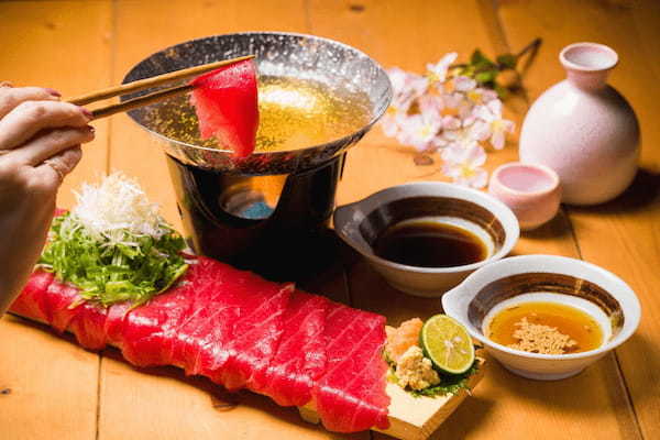 ネギ×マグロの“ねぎま”しゃぶしゃぶが登場！70種類のお寿司としゃぶしゃぶが食べ放題でお値段そのまま4,999円！【すし酒場フジヤマ　秋葉原店】