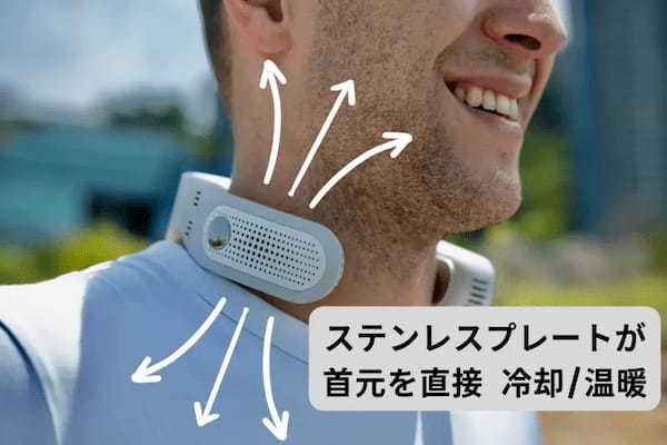 ボタンを押して最速2秒で15度瞬間冷却 温暖&冷却プレートのネッククーラー&ヒーター｜QOOLAが日本上陸