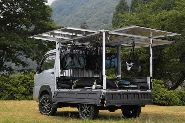 軽トラの荷台をもっと自由に!穴開け不要で脱着カンタンなキャリアフレーム