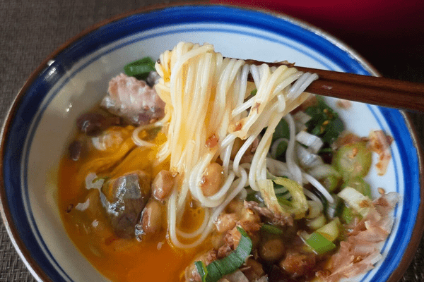 ひっぱりそうめん・実食