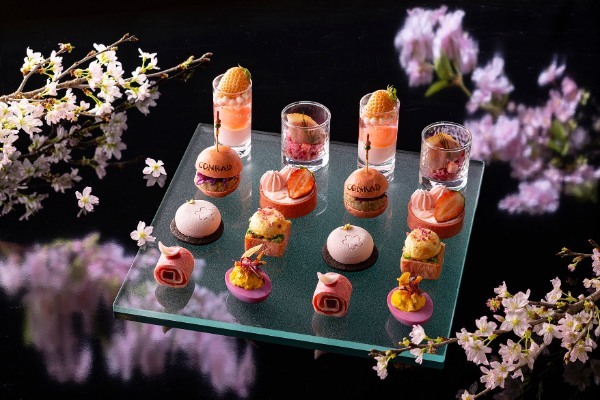 コンラッド東京、3月1日(水)より「夜桜ハイティー」が初登場